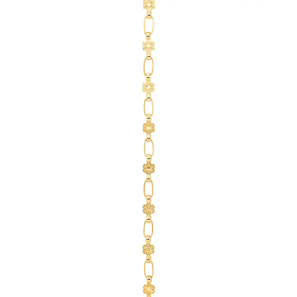 Kids Kesho Karat for Kristen Charm Sterling Bracelet Gold-plated 18 Butterfly Silver, 6"