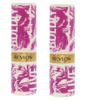 Revlon Live of Lustrous Lipstick, Black Super 061 Cherry Boldly Pack 2