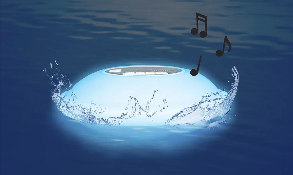 Pools, Bluetooth LED Backlight 7 Functionality Poolmaster Lakes, Waterproof Display Outdoors Multi-Light - for Portable Swimming Color Floating Call with Phone Speaker