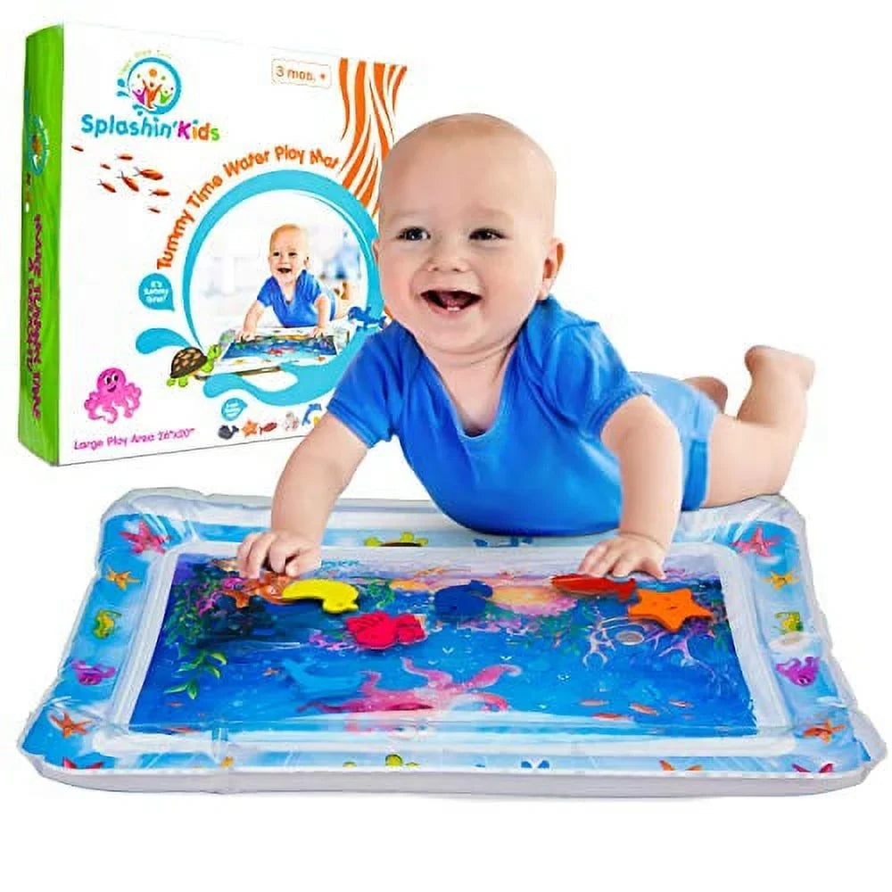 Stimulation and Play Inflatable Infants liquid Baby's Fun time Activity Tummy Your is time Premium Splashin'kids The Perfect Toddlers Growth Center mat