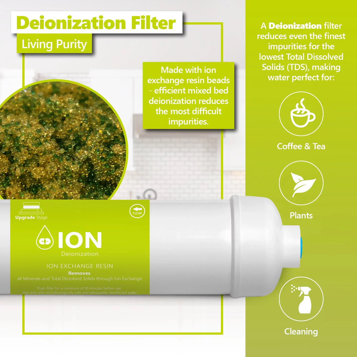 Year Filters dimension Express GPD Set Osmosis inch Reverse liquid 50 – Membrane with Deionization Filter Replacement Filters 20 – RO liquid 10 System 2 –