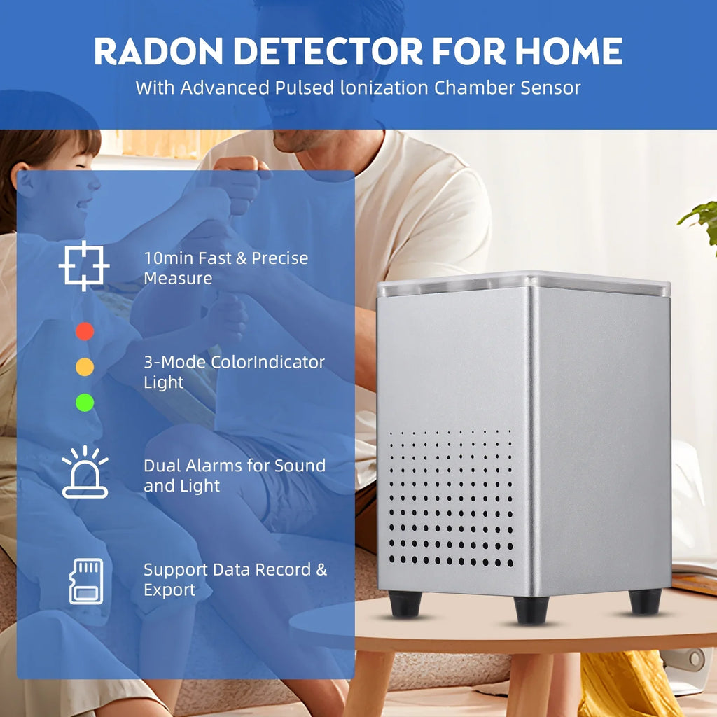 Sensitive APP, Quick with Smart Radon Detector Detection, and Professional Radon Tomshine