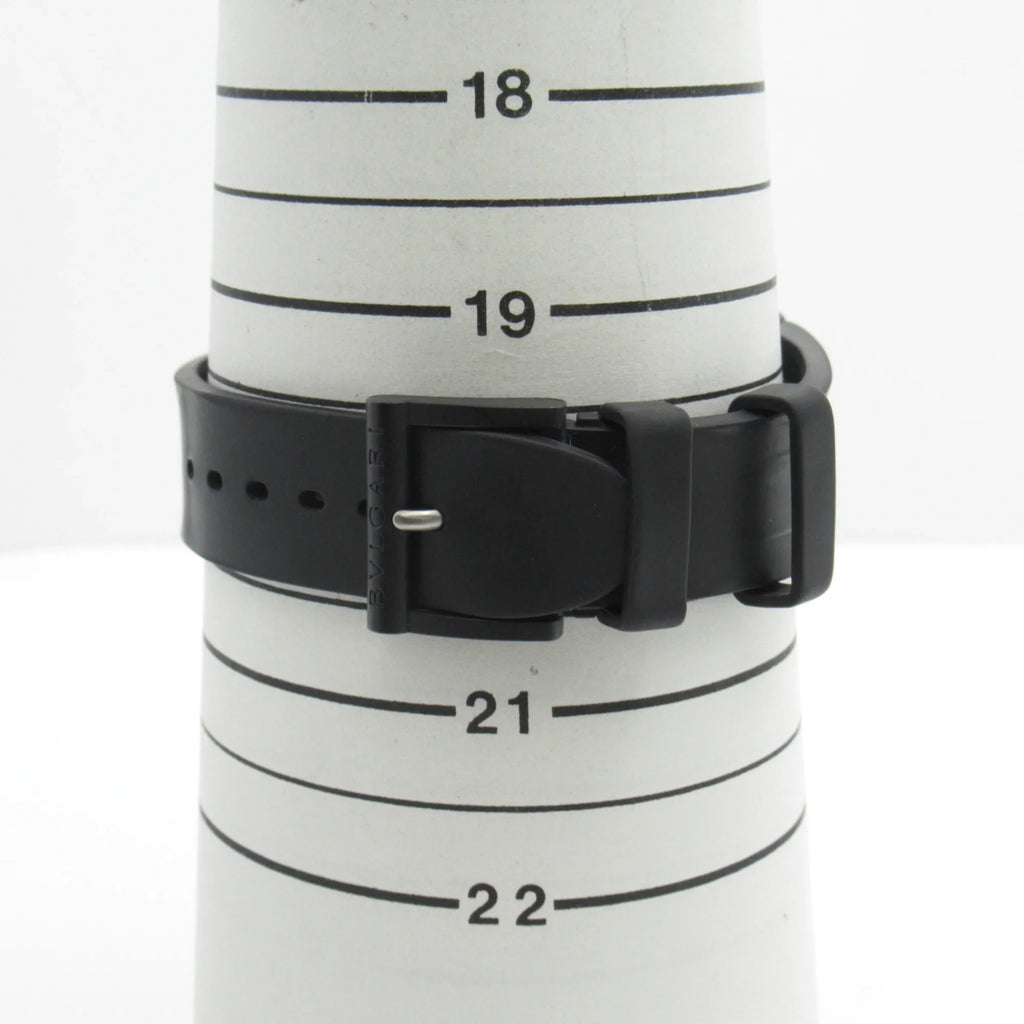 Black DG42SMCCH watch Magnesium (Good) Watch Pre-Owned belt Chrono BVLGARI Mechanical Wrist Rubber Watch Diagono Automatic Wrist DG42SMCCH mag
