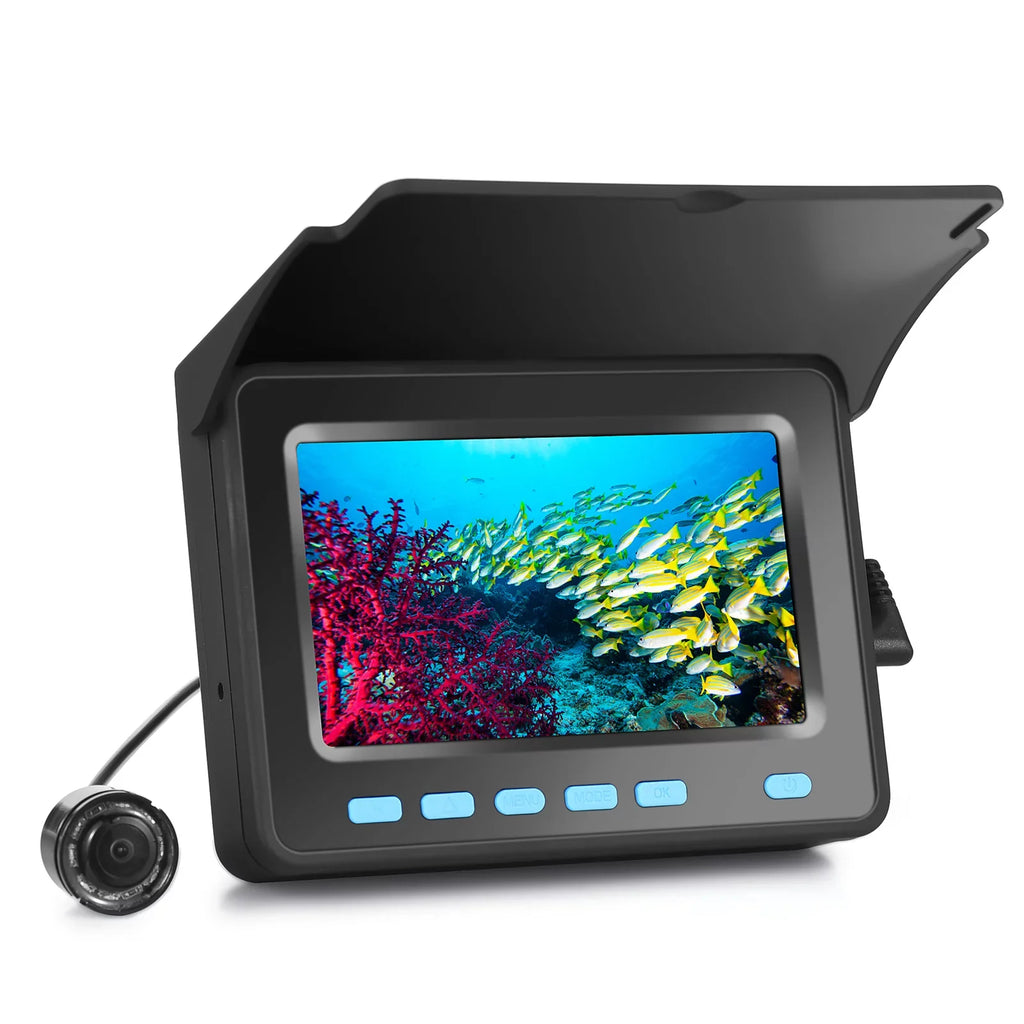 Fishing LCD 4.3'' Boat Fish Vision Walmeck for 20M/30M Finder 1200TVL LED Ice IR Night Fishing 8PCS Underwater Camera Camera