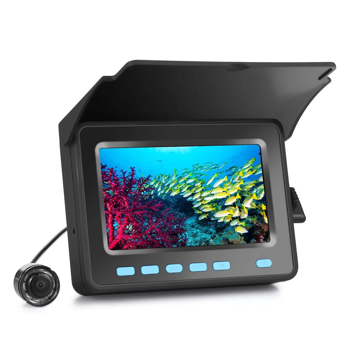 Fishing LCD 4.3'' Boat Fish Vision Walmeck for 20M/30M Finder 1200TVL LED Ice IR Night Fishing 8PCS Underwater Camera Camera