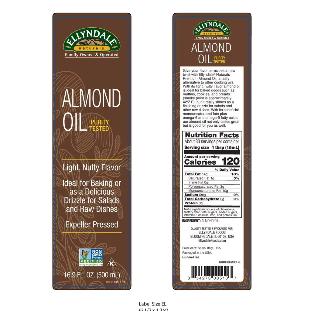 Naturals Foods oz 16.9 NOW Almond Ellyndale Oil fl -