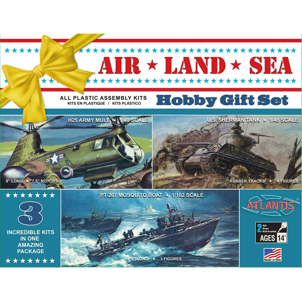 Atlantis Set Scale and Models 1/102 and Military Model Gift Air, Sea 1/48 Land