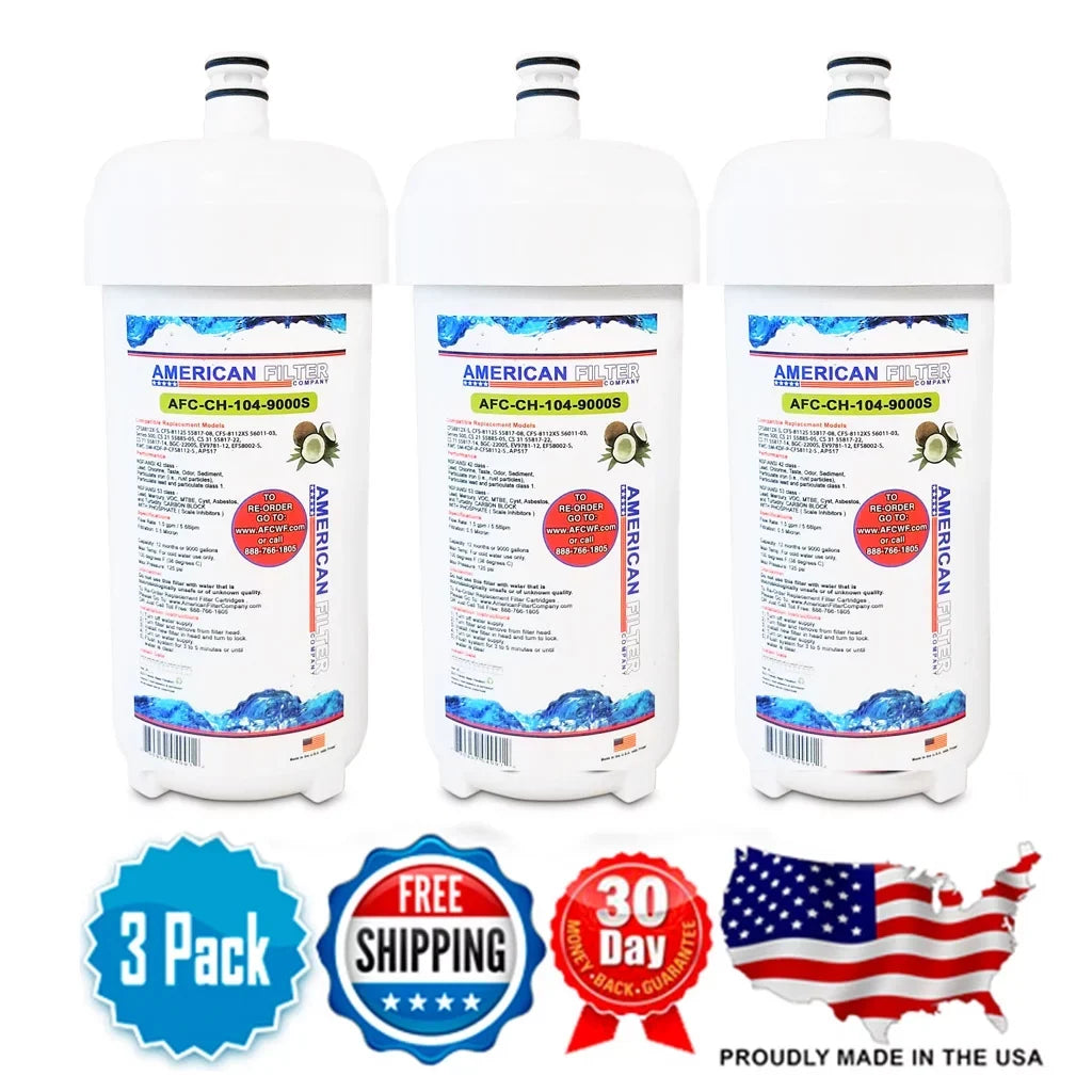 , Brand liquid Model 55817-22 AFC - Made Cuno® , AFC-CH-104-9000S - with 3 Compatible Filters # in Filters , U.S.A.