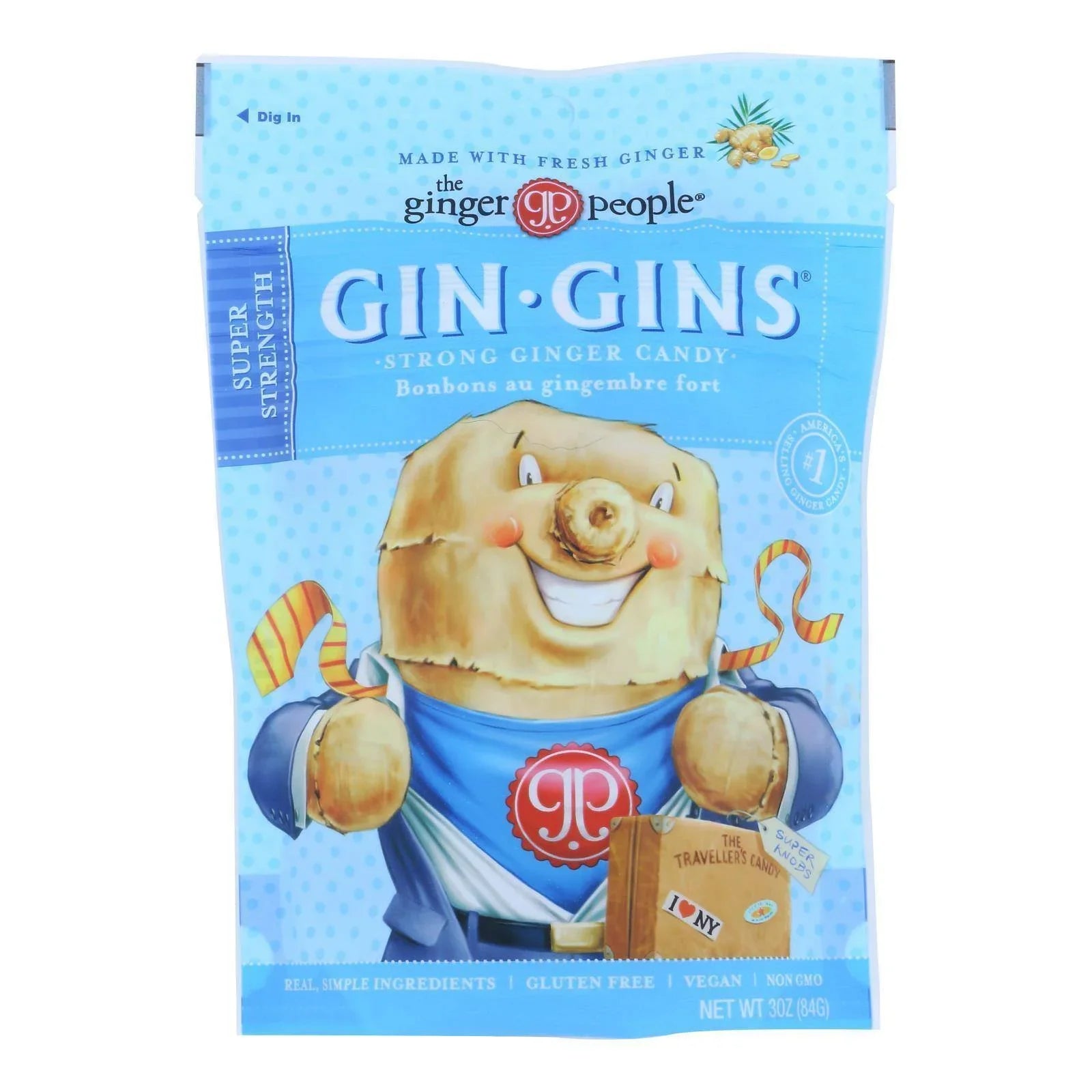 12 Gin Candy Traveler's People - Ginger Ginger oz. 3 - The Case - - Candy of Gins