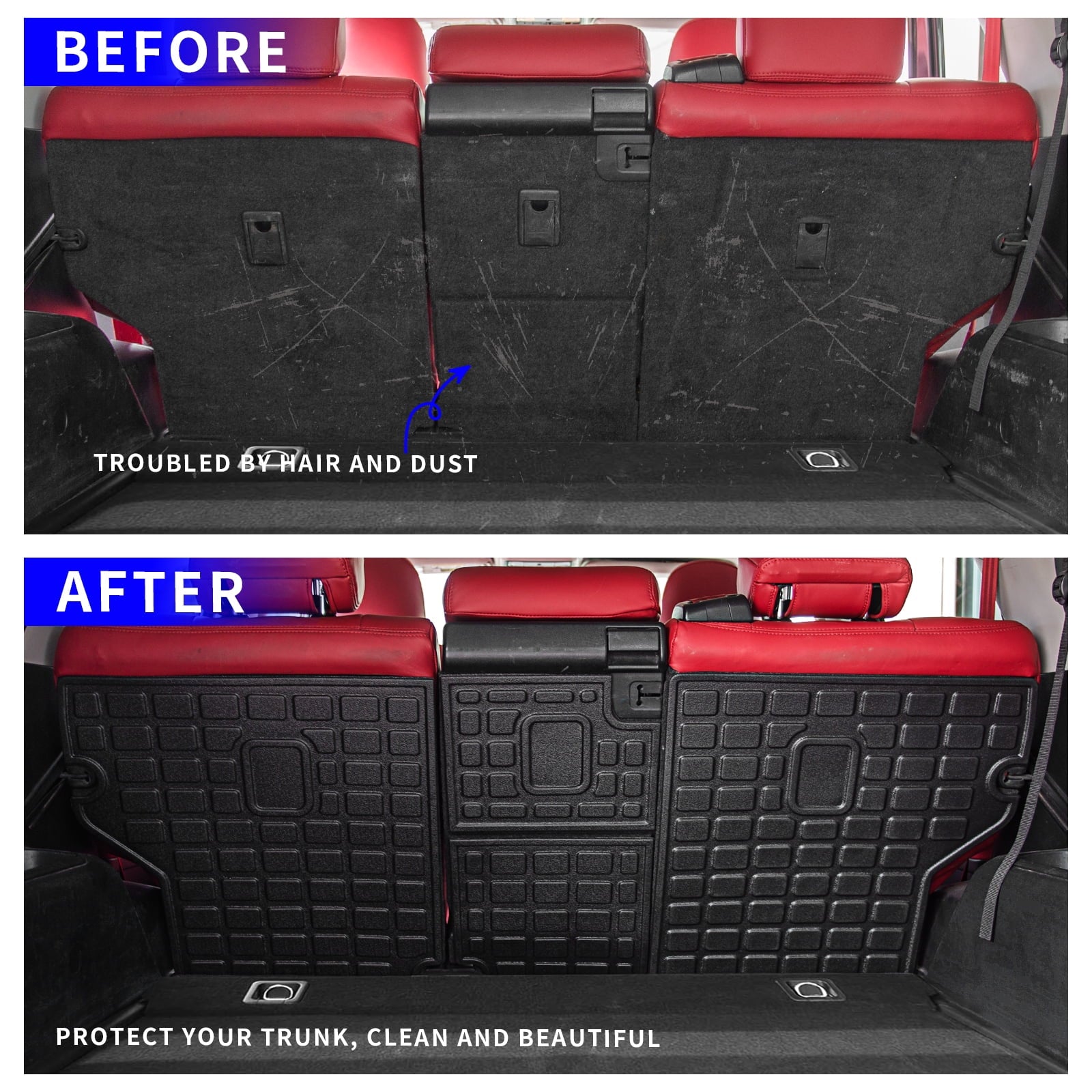 4Runner All climate Toyota Protector Liner Runner Tray) Back 2022 Seat 2010-2023 (Backrest Cover Trunk Without Fit Cargo Accessories Mat Cargo 4 Toyota Sliding Mats,Fit Mat