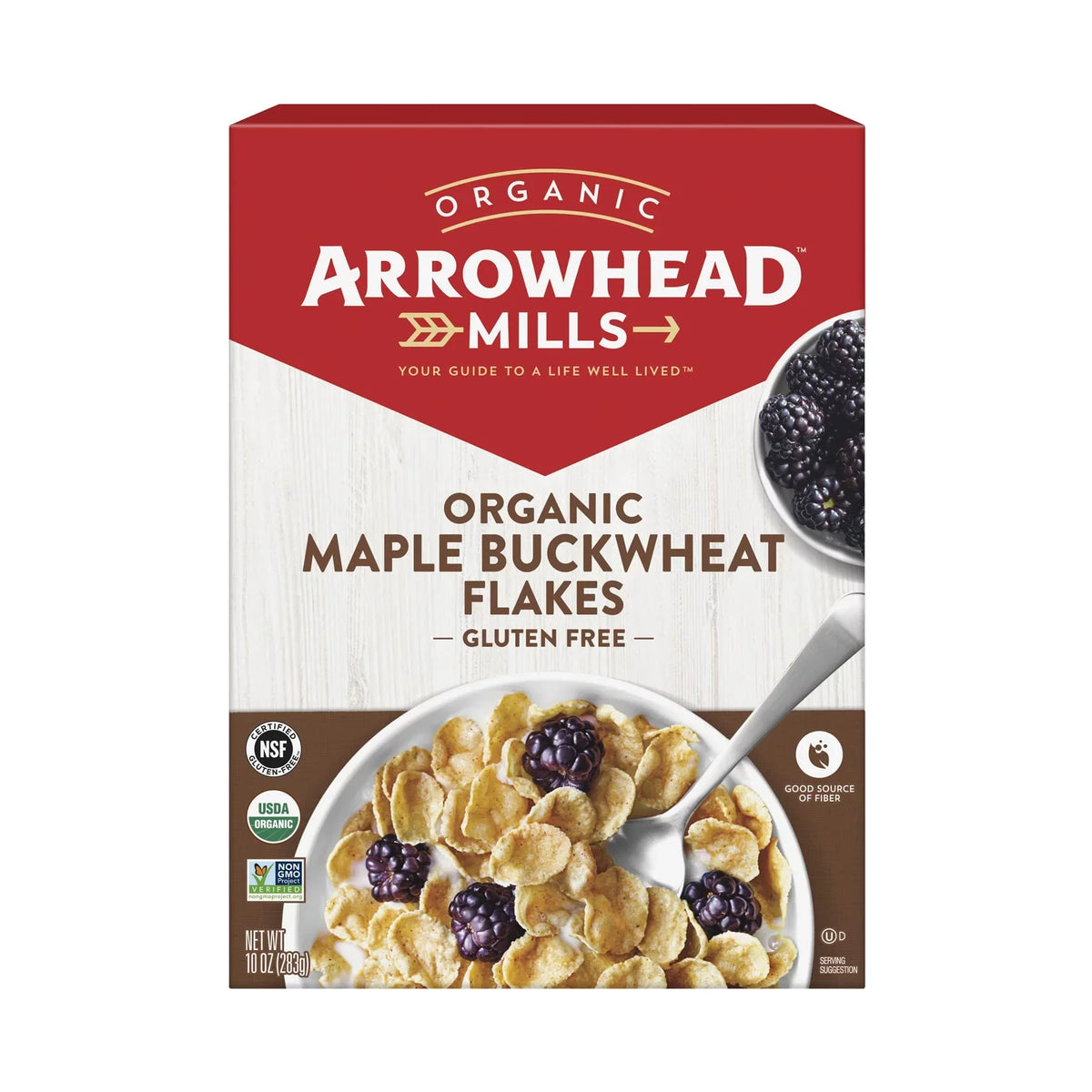 Organic 10 Gluten-Free Maple Arrowhead - oz Flakes Buckwheat Mills