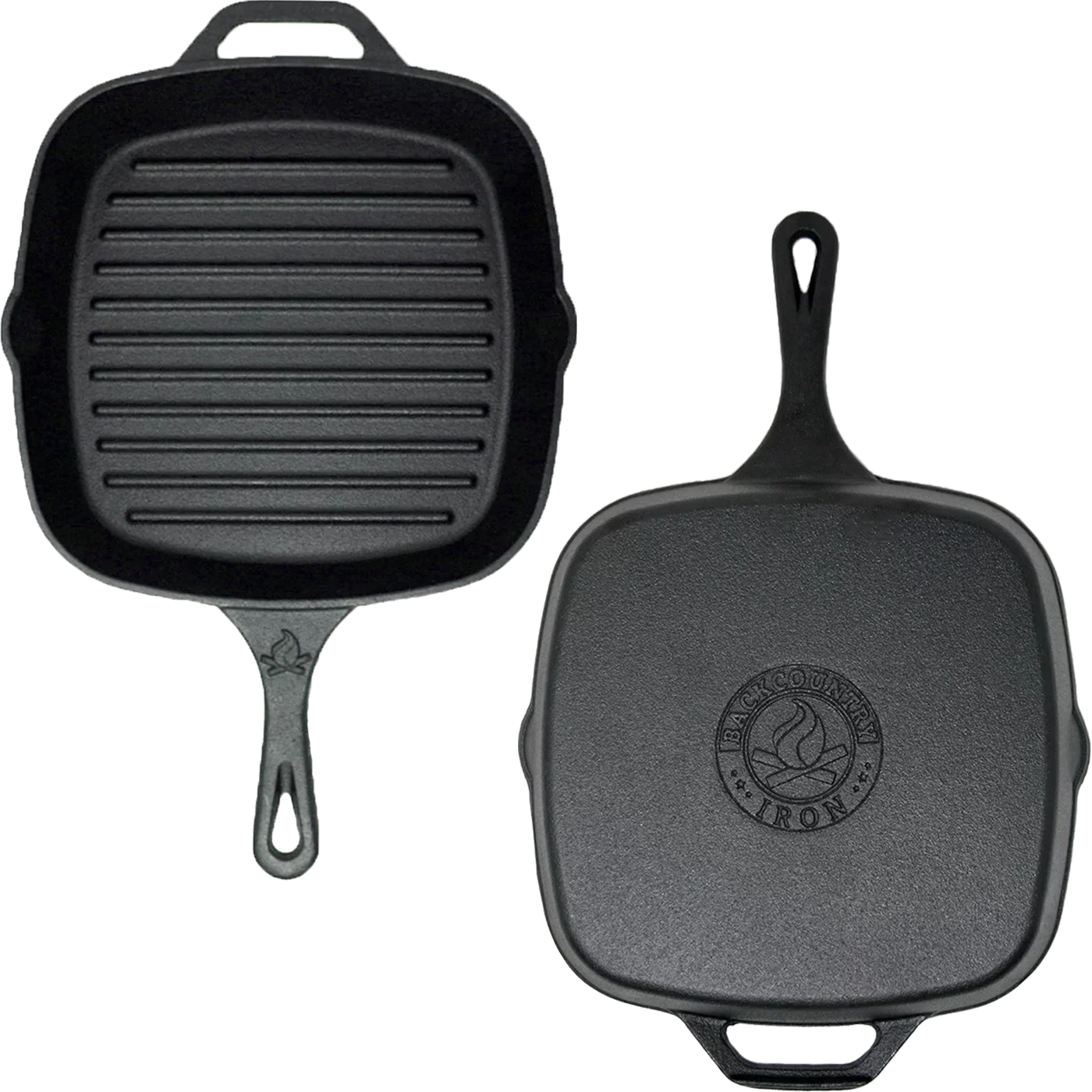 Grill Square Backcountry Pan Iron Inch Pre-Seasoned Iron 8 Medium Cast