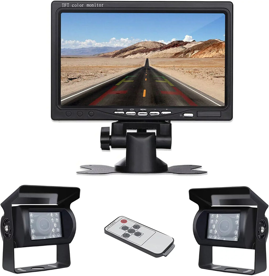 7 IR for and 2 Kit PCS View Backup Rear Camera Bileeko Camera Wireless Night Vision inchMonitor RV RV/SUV/Van/Pickup/Truck/Trailer