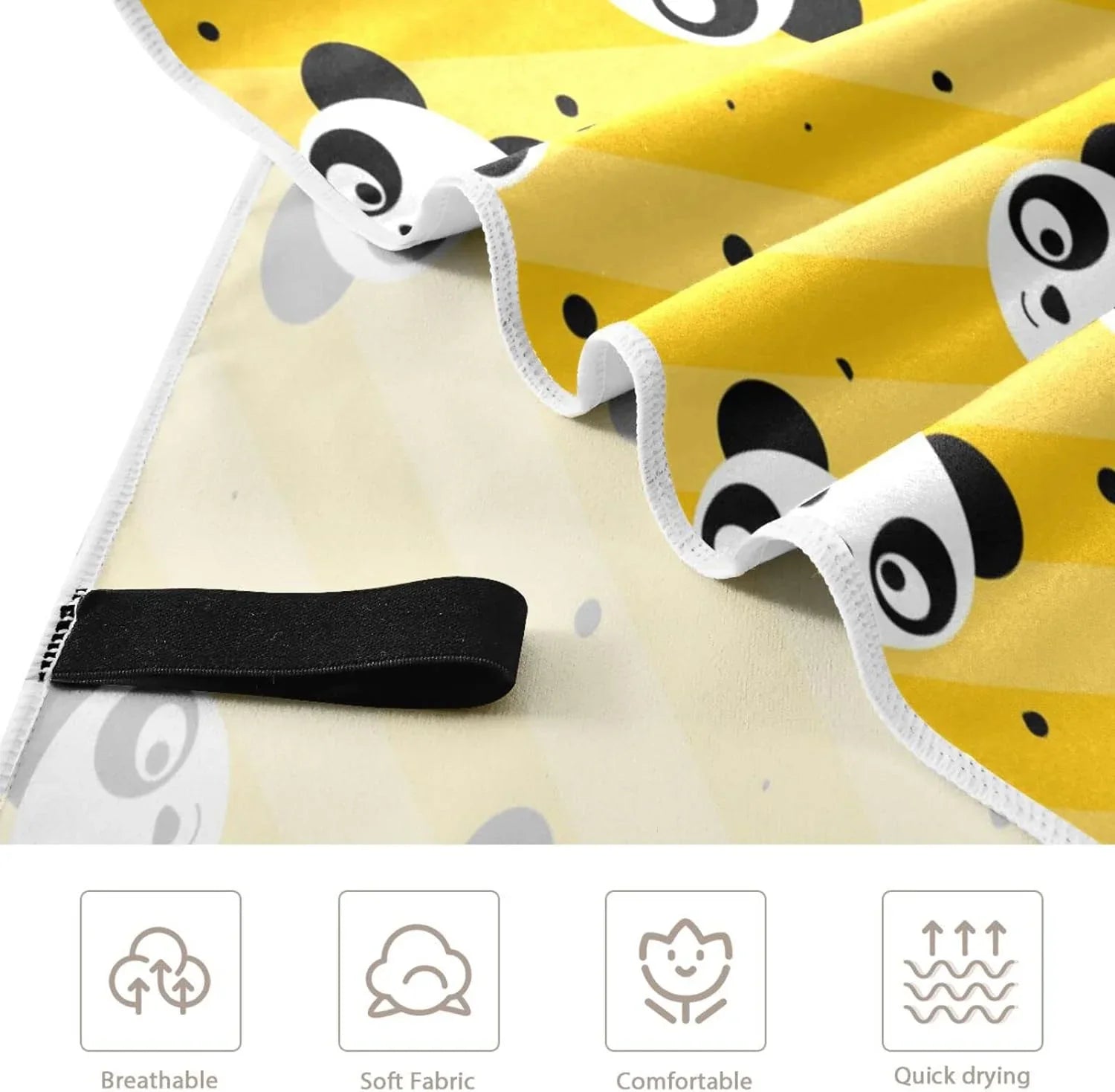 Bath Shower Yellow Swim Beach Thin Lightweight Yoga Quick Pool 31”X71” Dry Bestwell Free Blanket, Panda Towel, Multipurpose Towel Oversized Towel Sand Towel Polka Microfiber Dot