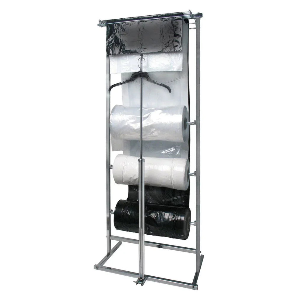 , Plastic garment NAHANCO - Black Super weight roll, 333/ROLL bags on 54"H a