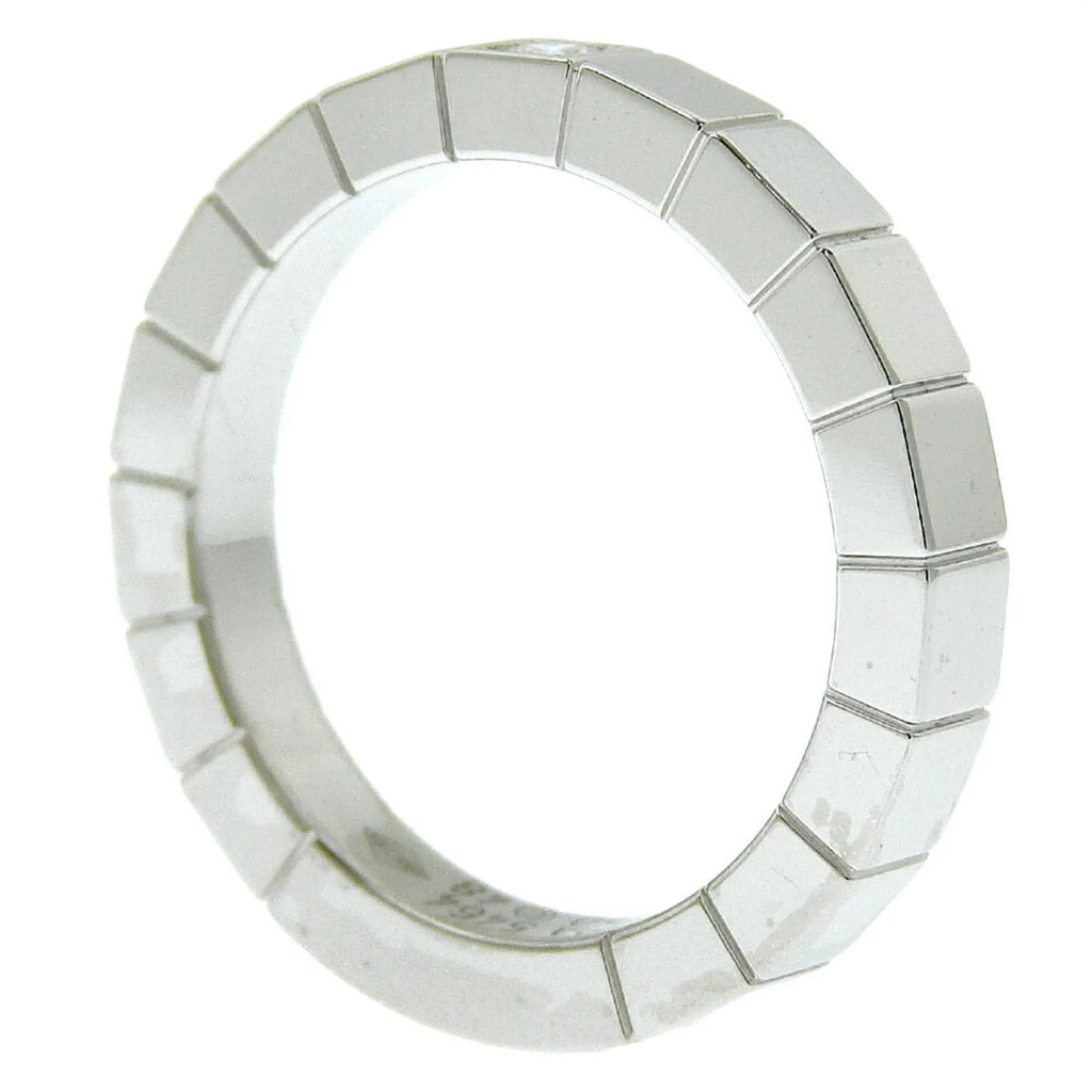 I220823087 Approx. 1P CARTIER Gold Women's Pre-Owned K18 Ring 5.8g Diamond Cartier White Lanieres x (Good)