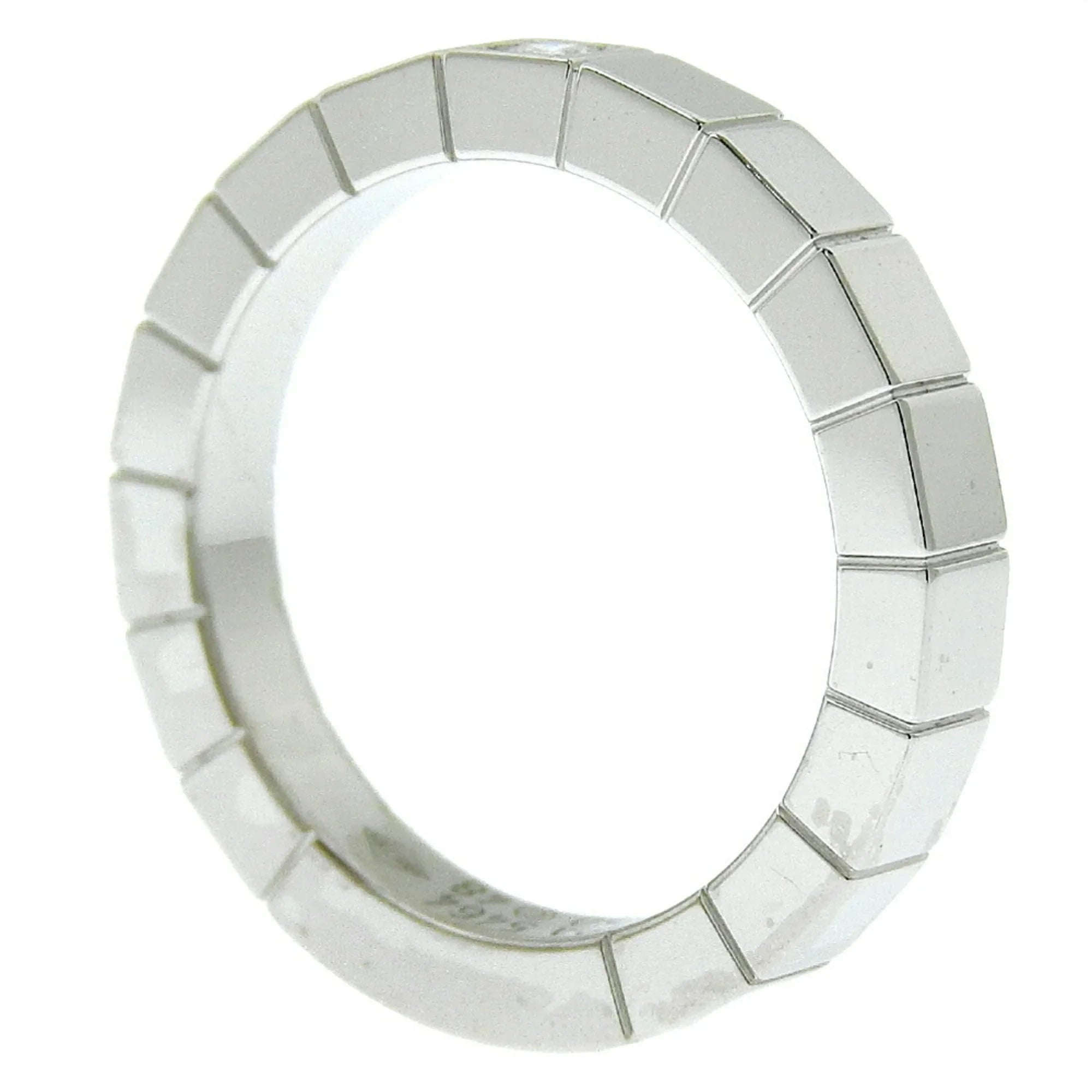I220823087 Approx. 1P CARTIER Gold Women's Pre-Owned K18 Ring 5.8g Diamond Cartier White Lanieres x (Good)