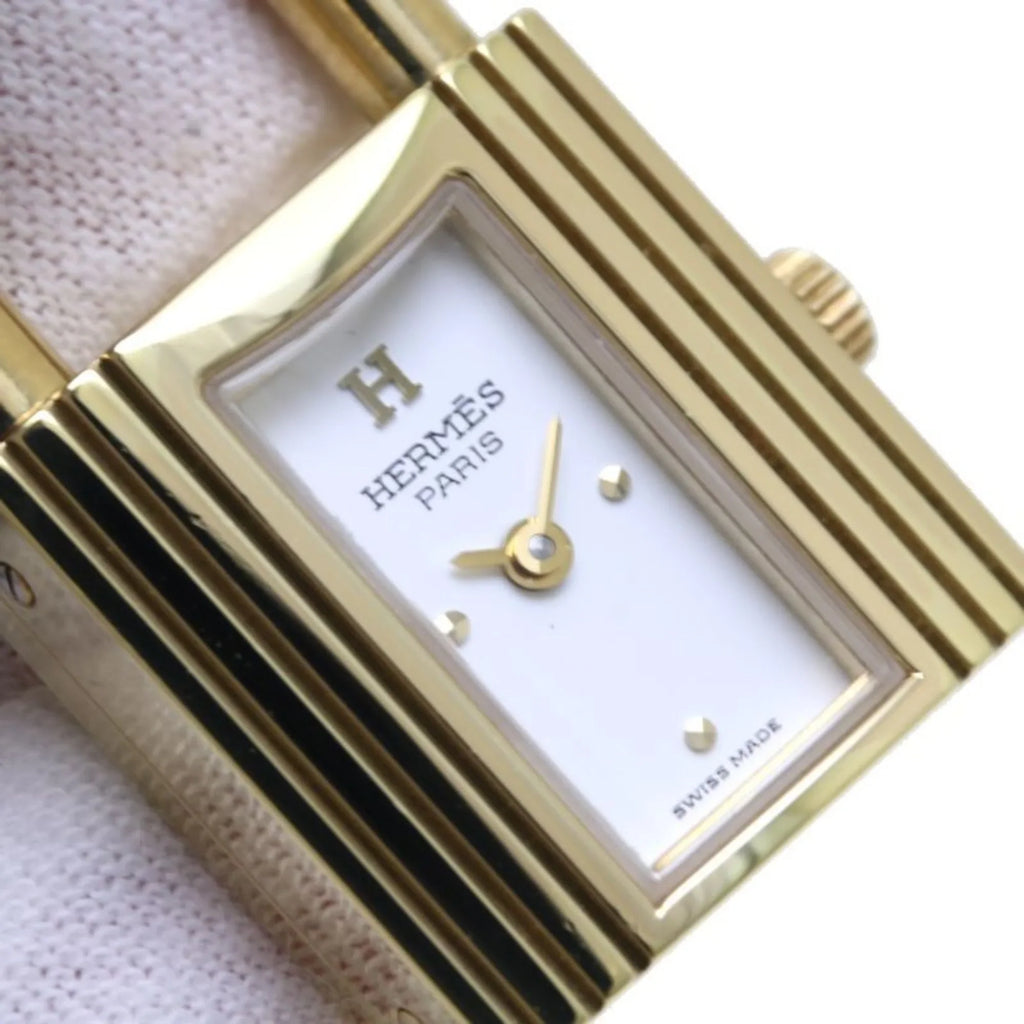 Kelly plated) Vaux Epson KE1.201 Watch x ○Y Pre-Owned HERMES Ladies 39261 (Good) (gold GP stamp