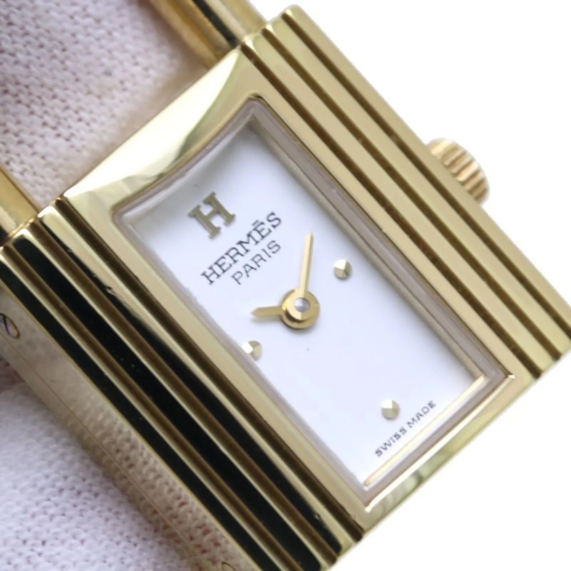 Kelly plated) Vaux Epson KE1.201 Watch x ○Y Pre-Owned HERMES Ladies 39261 (Good) (gold GP stamp
