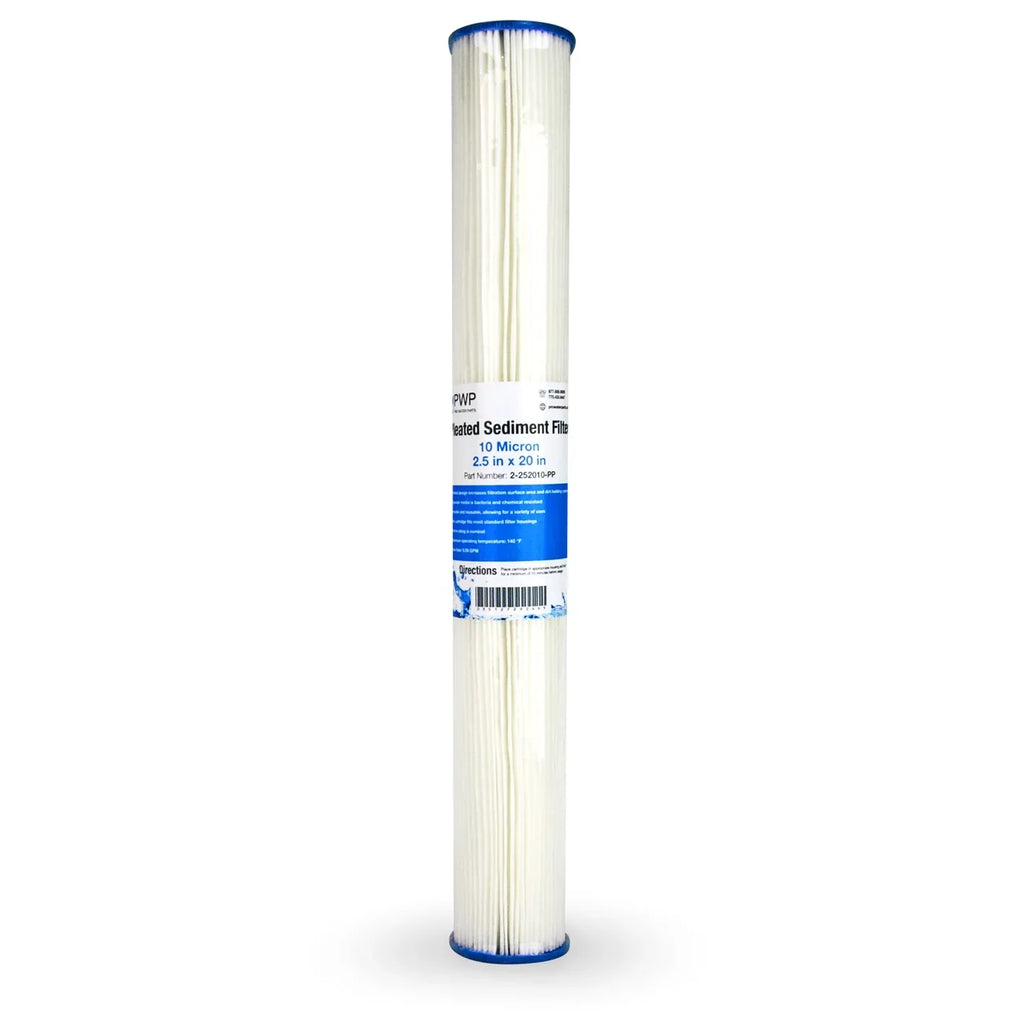 Cartridge Poly liquid micron 20x2.5" 10 Filter Pack 25 Pleated