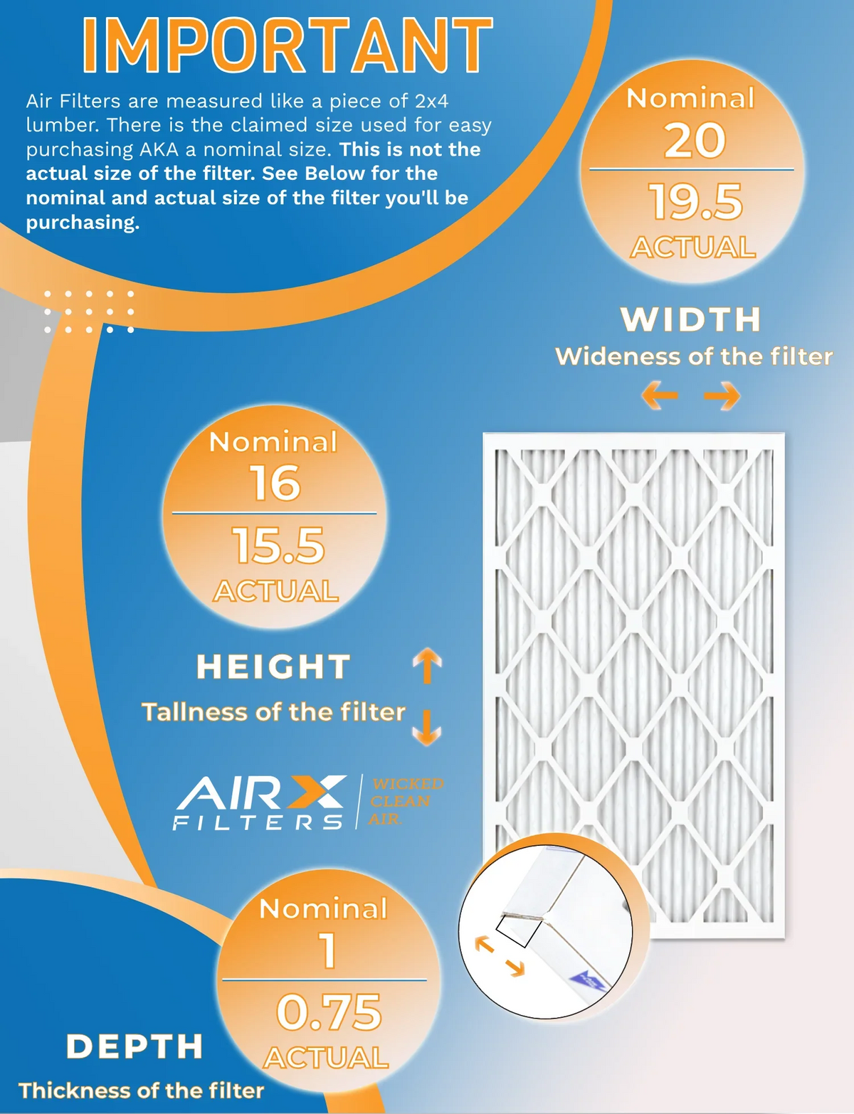 '- Air 13 CLEAN AIRX 12 FILTERS & Furnace - Filters Comparable MERV by USA 1500 FPR 9 Pack 2200 of Rating, Made 16x20x1 Filter in to MPR WICKED AIR.