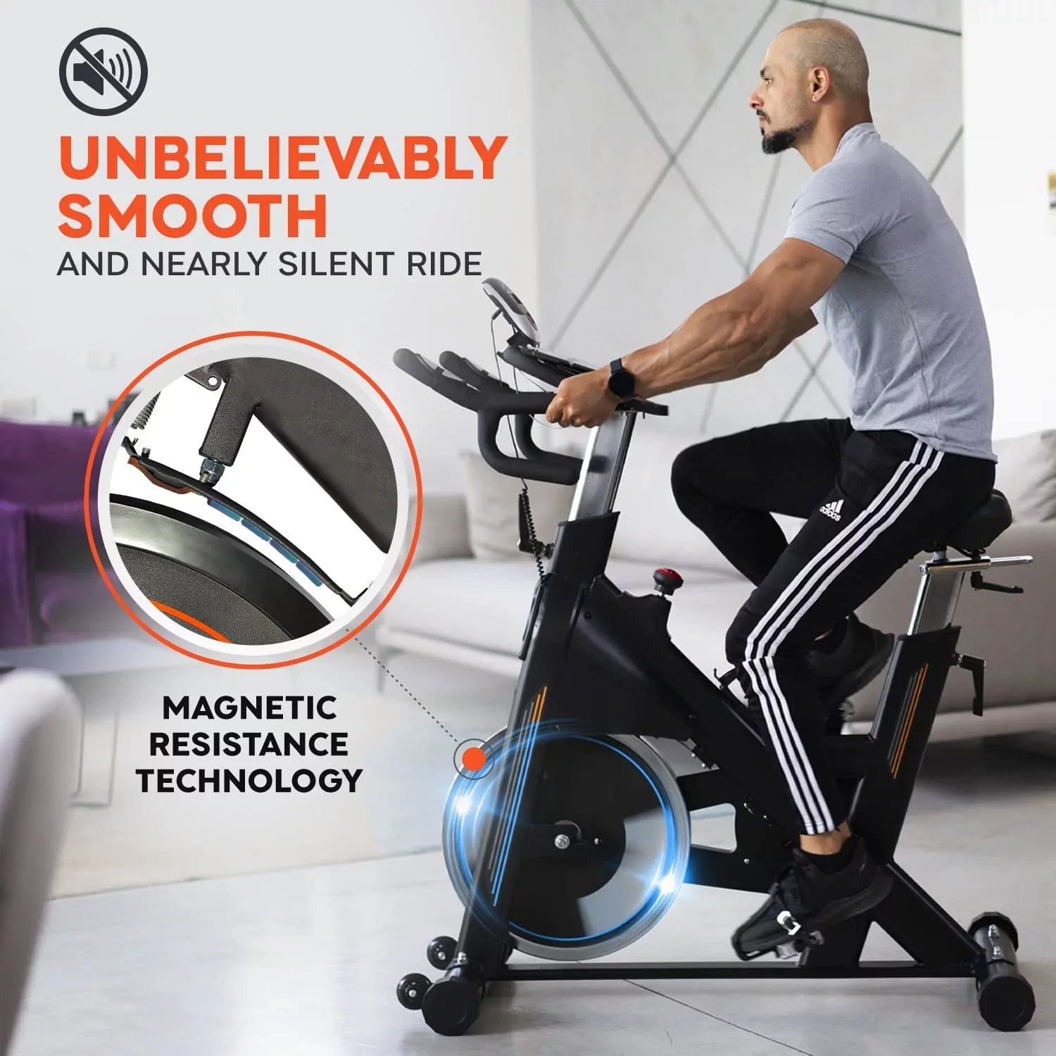 Build commercial stationary bike, resistance with Gymnastics capacity magnetic 350 Power and dumbbells, exercise indoor bike lbs
