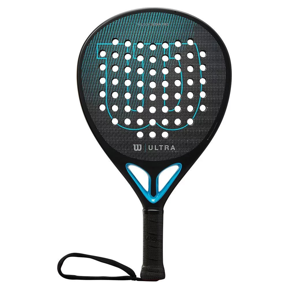and Elite ( Wilson ) Padel V2 Blue Ultra Racquet Black