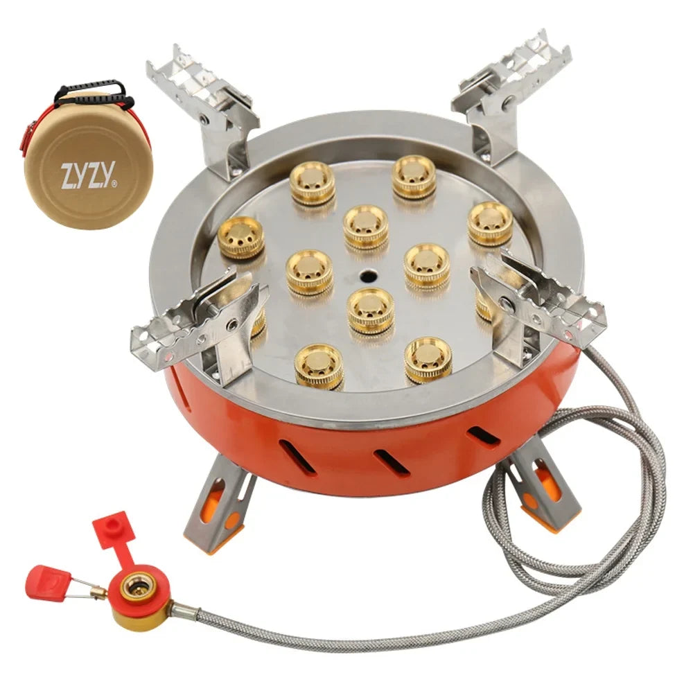 Stove, Ignition, 12 Piezo Adjustable Core Camping Zyzy Valve Windproof Backpacking with Stove