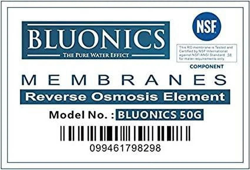 (15 50 w/ Cartridges GPD Set Replacement Filter Membrane Reverse pcs) RO Osmosis