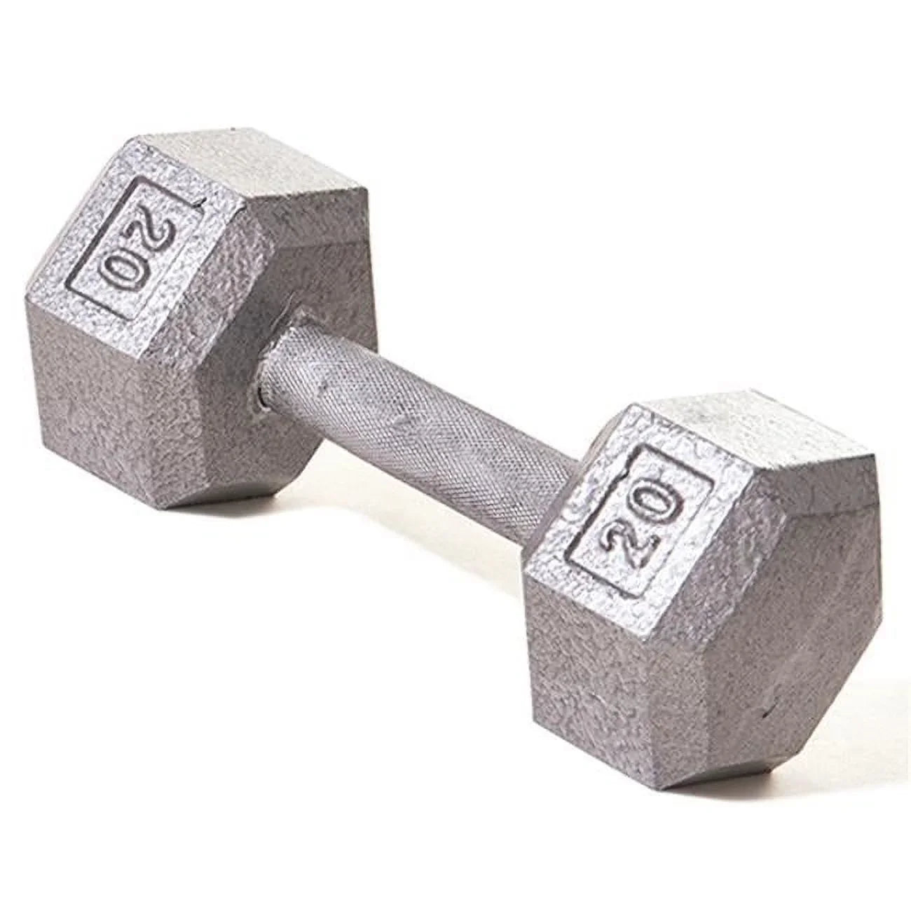 Dumbbell 20 Handle, Straight Hex with lbs