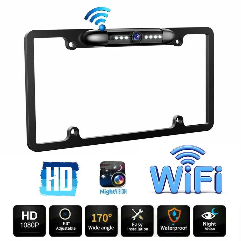 Cars Vision Wired IP68 Night Waterproof Cam - Angle Backup Universal 170° View Viewing KingFurt - Camera Rear American for -