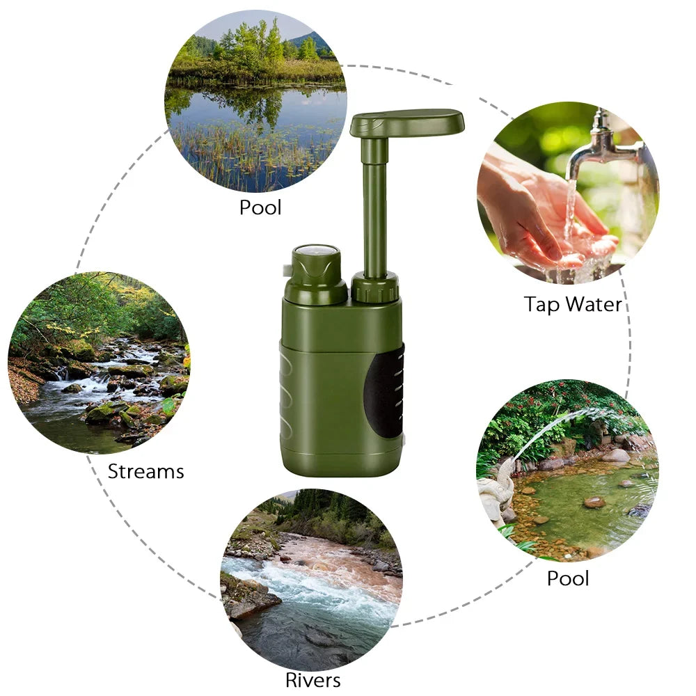 Camping for liquid Filter Emergency Lixada Straw Family Hiking System Preparedness