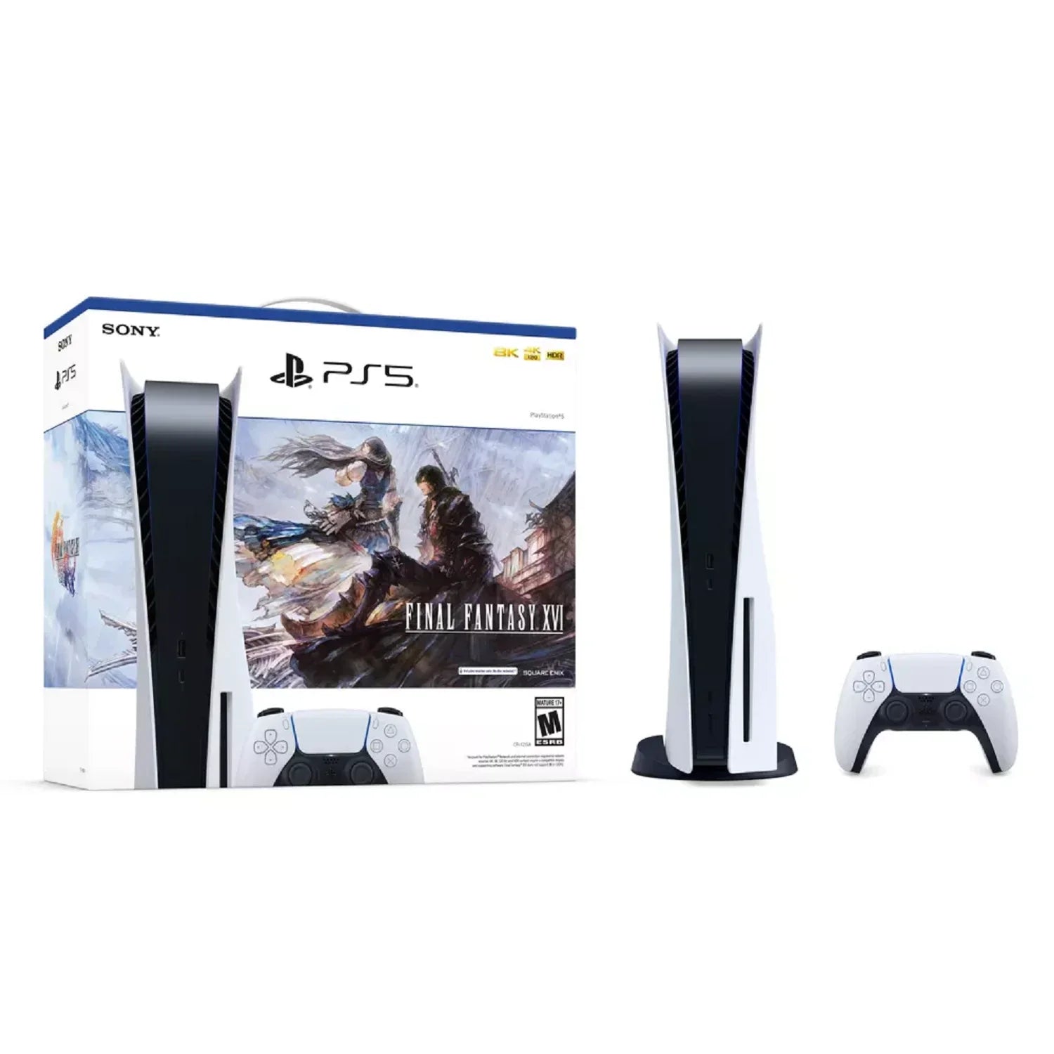 CFI-1115B (Refurbished) Restored Final XVI PlayStation 5 Console Fantasy Bundle