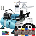 Master Hose Colors 6 TC-20, G22, with Professional S68, E91 Kit Airbrush Compressor Air Createx Master Wicked &