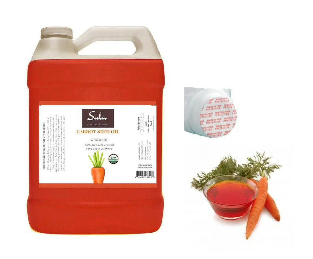Organic Unrefined 1 100% Oil Carrier Gallon Oil Pure Carrot Seed
