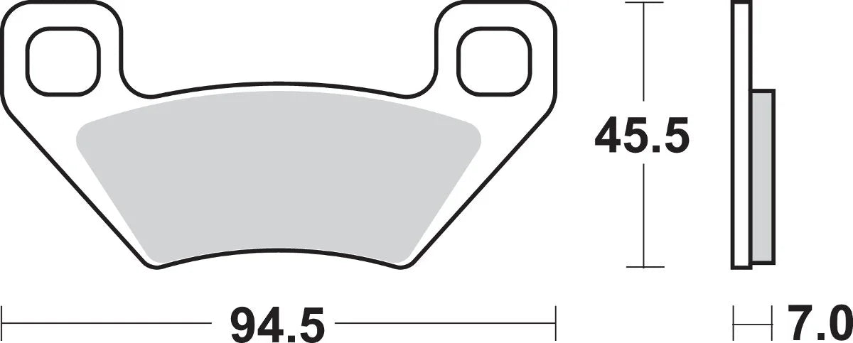 Pads Brake ATS (822ATS) SBS Sintered