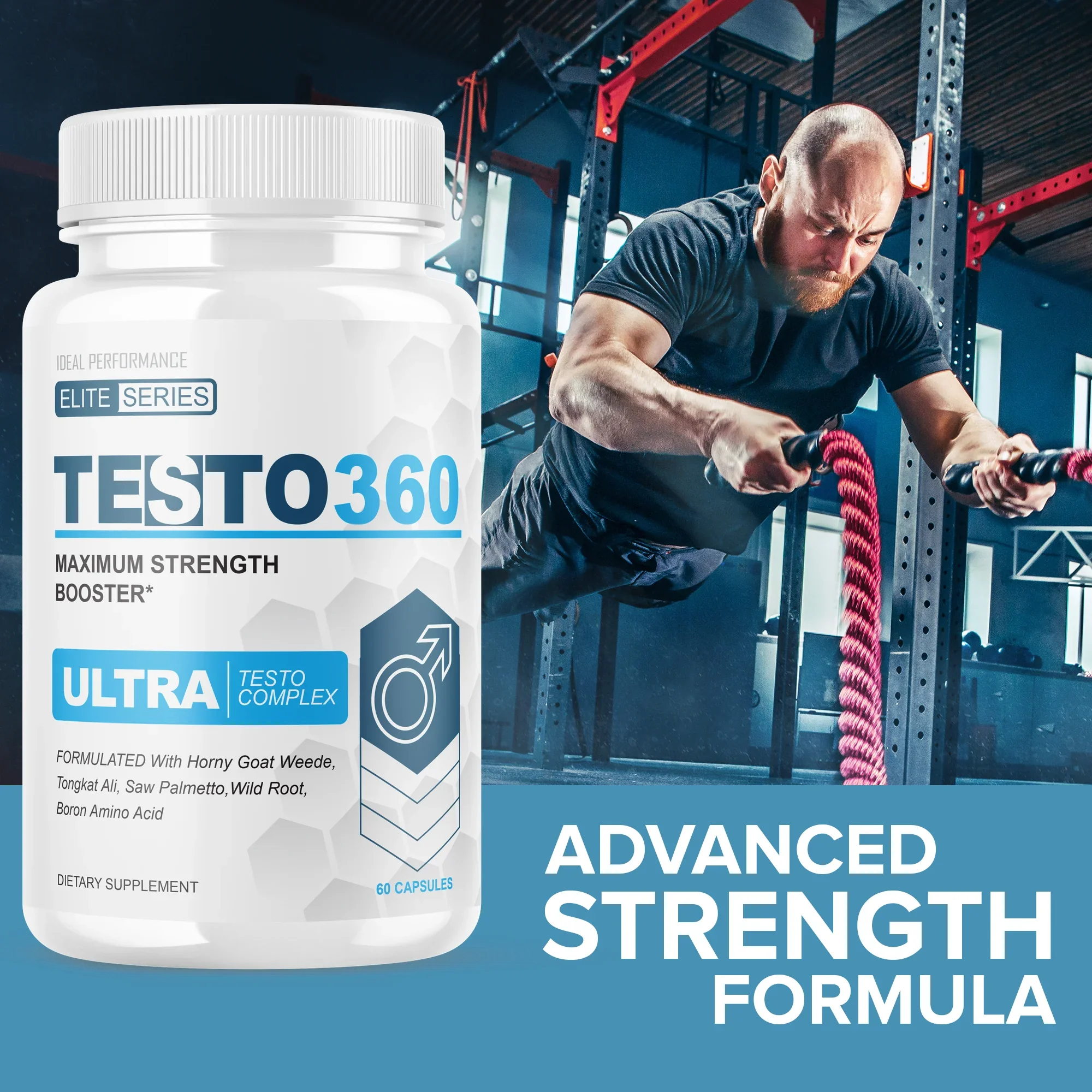 Pills pastillas Maximum Capsules) Series 360 para Complex Hombres Testo Pack Ultra (5 300 - Pene Testo Elite Strength