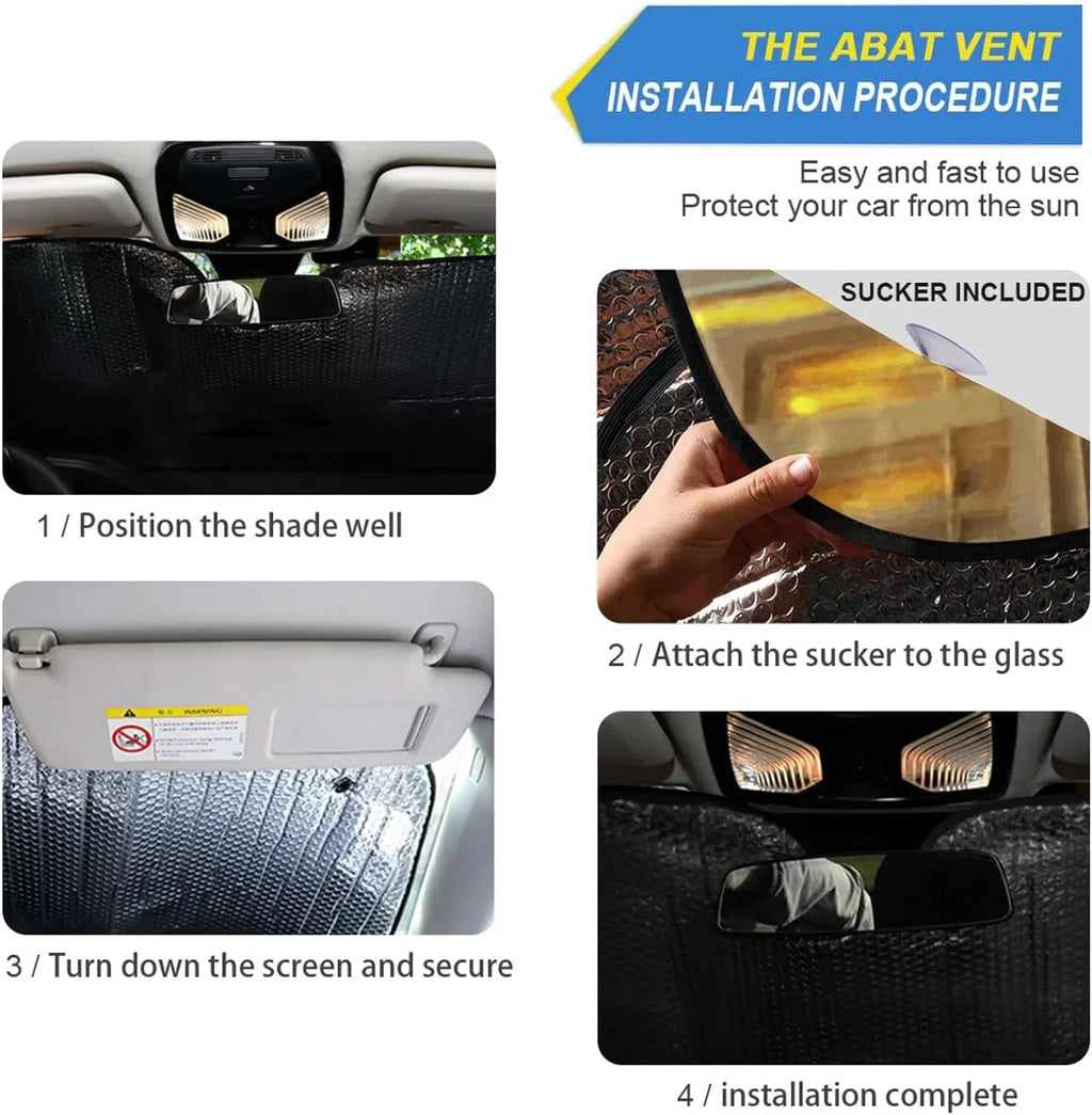 Protector Cool and Car Visor Landscape Sun Blocks to Old Cars,SUVs,Trucks-55×27.6in Rays Sunshade Wellsay Protect Shade,oldable Paris Keep Accessories Windshield for UV