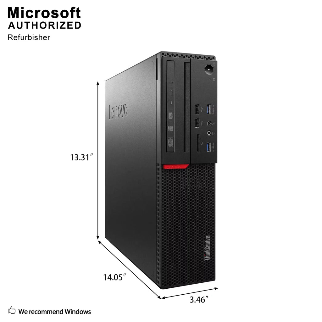 Performance En/Sp/Fr DDR4, 64 BT, DP, Intel Support, Pro Quad to SFF 4K Grade M800 SSD, 512G VGA, Win10 i5-6400 DVD, Computer, ThinkCentre WiFi, Desktop up Used 8G High 3.3GHz, A Core