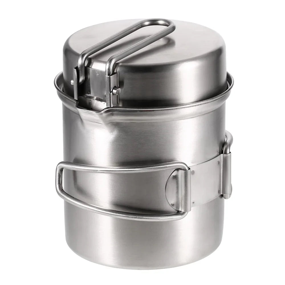 Portable Stove Set Stove Fishing Burning Combo Arealer for Pot Wood Backpacking Hiking Camping Cooking and