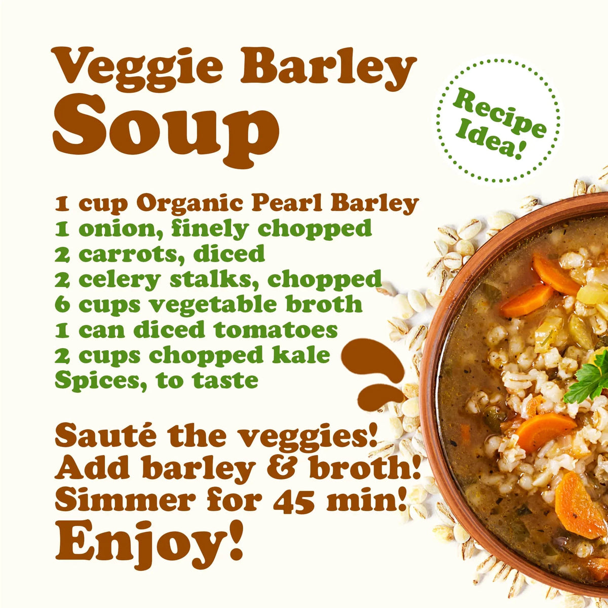 Non-GMO, Food Live Organic Pounds Pearl — by 15 Barley, to — Vegan Raw, Kosher,