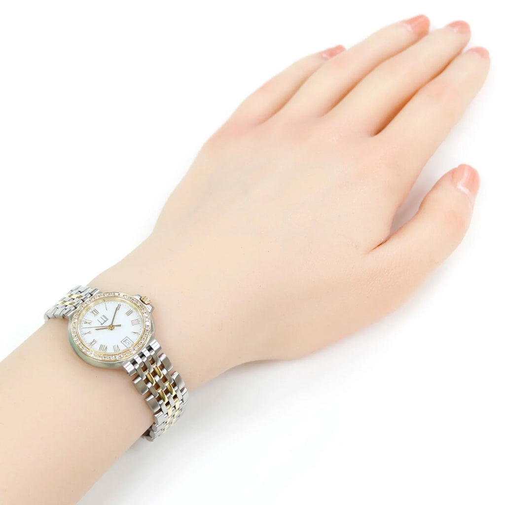 Steel Quartz Stainless Watch Dunhill Elite Women's Pre-Owned (Good)