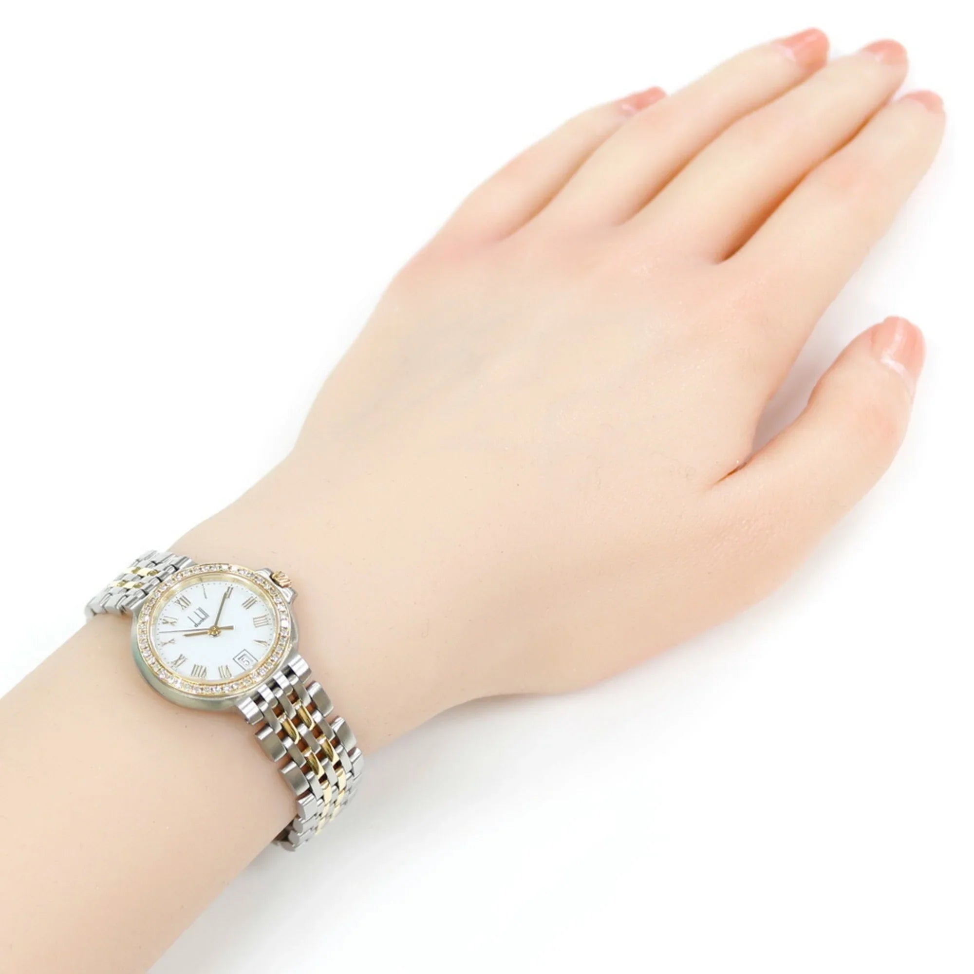 Steel Quartz Stainless Watch Dunhill Elite Women's Pre-Owned (Good)