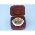 Box Desk in. Accent Decorative Brass Compasses With 3 Compass Rosewood