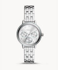 Steel Reid Fossil Watch Multifunction Stainless BQ3711