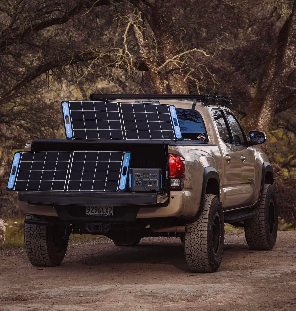 SolarPower Solar 100 Watts ports Portable GENEVERSE and Panel One USB-C built-in Monocrystalline USB-A with