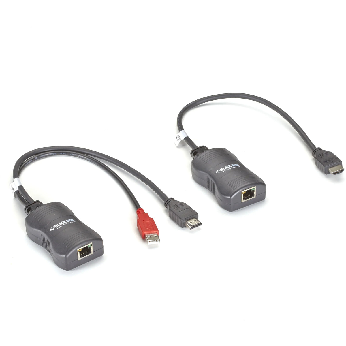 Box Line-Powered Kit, Black Over HDMI Extender CATx