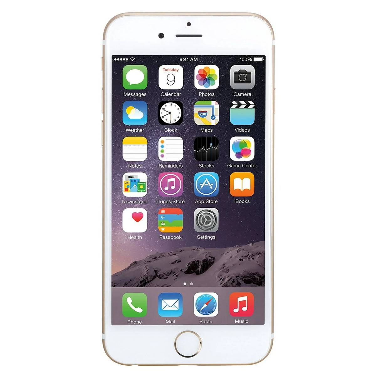 iPhone Restored Tmobile, FREE Boost, Plus (Grade AT&T, 6 16GB Unlocked, CASE Gold, A)