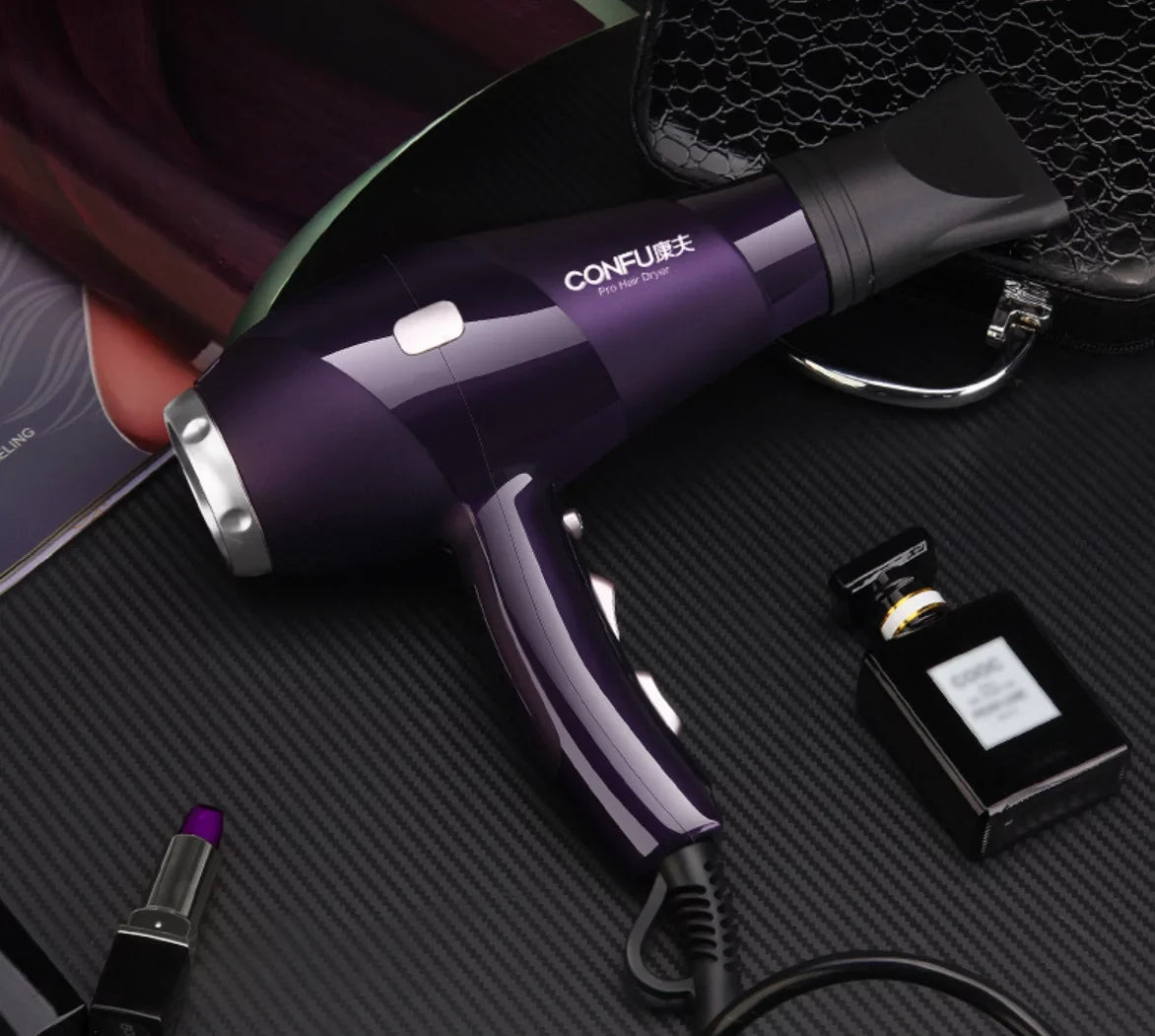 cold Hair Shot Shinier for Dryer, Settings, for and Concentrator 2 Speed Button, Nozzle(Red) Women, Cool Results, 2300W air Dryers Dryer, Power High Hair Ionic Heat and hot Function CONFU 3