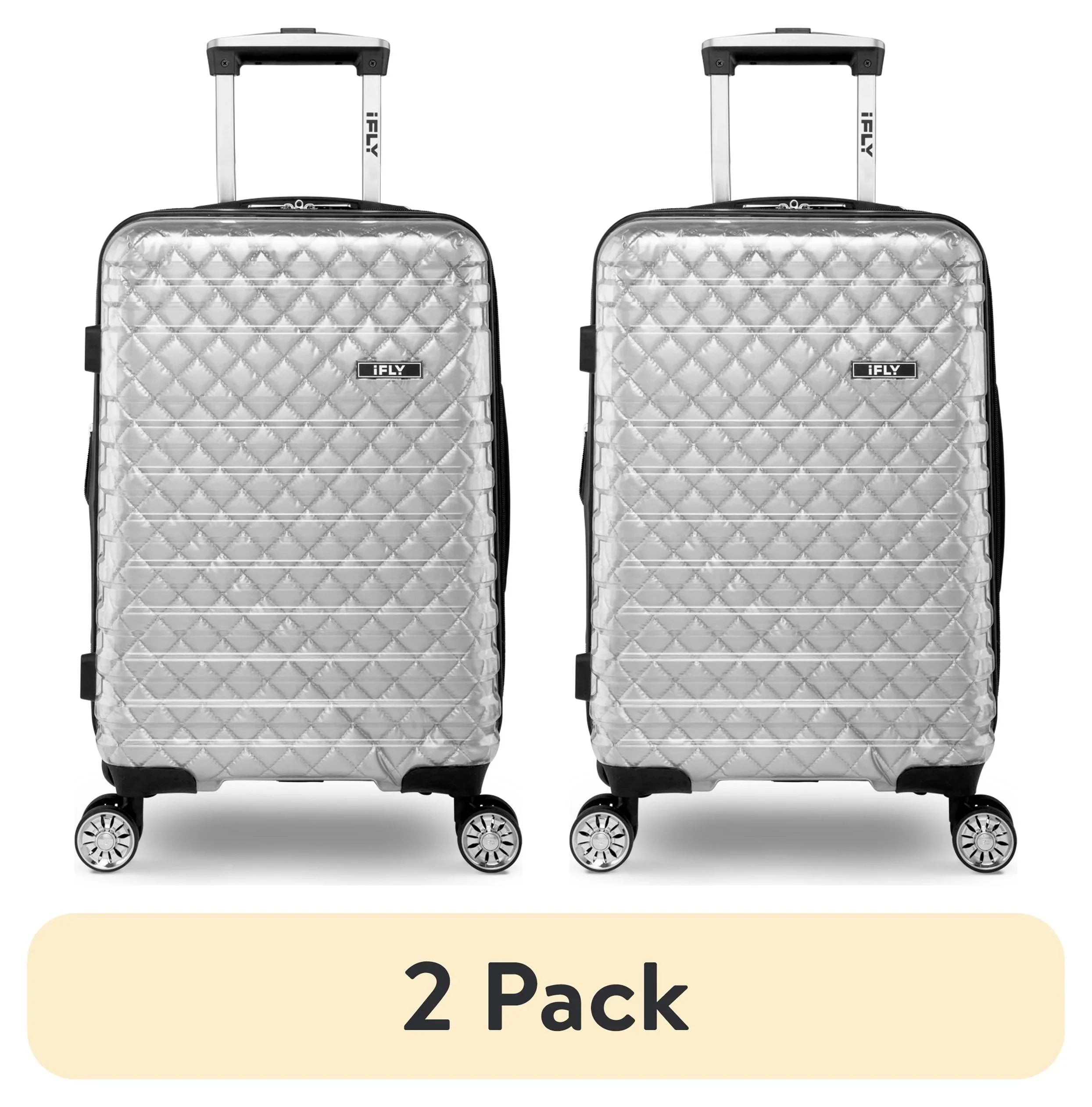 20", pack) Lugagge, Spectre Versus iFLY (2 Carry-On Silver Hardside Clear